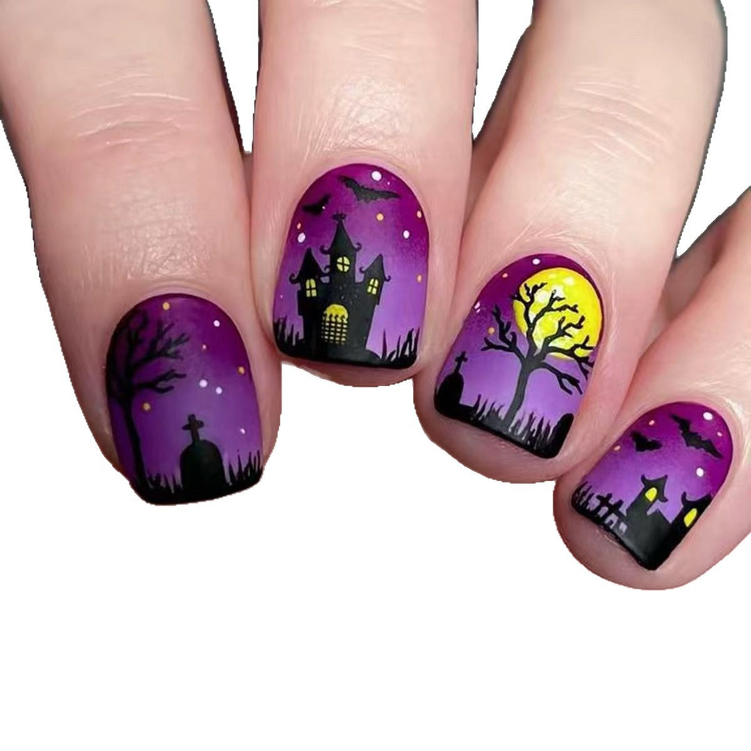 Artificial nails with creepy Halloween motif Kalsten