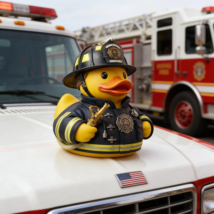 Decorative figure Fire brigade rubber duck Kalsten