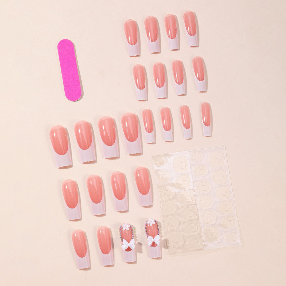 Elegant 3D Floral Accent Nail Art Extensions Kalsten