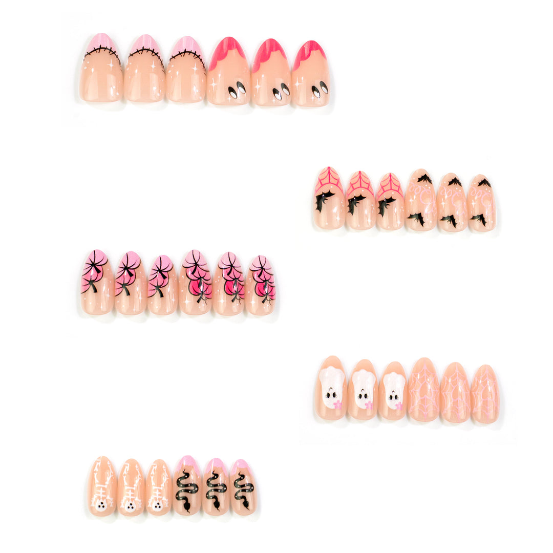 Themed Halloween Press-On Nail Art Set