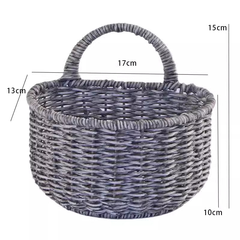 Handwoven Storage Basket with Ergonomic Handle Kalsten