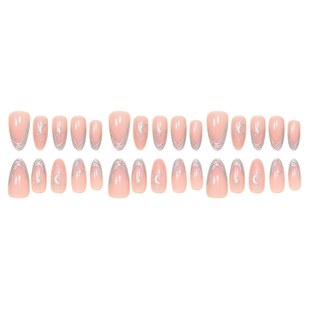 Celestial Themed Stiletto Nail Art Tips Kalsten