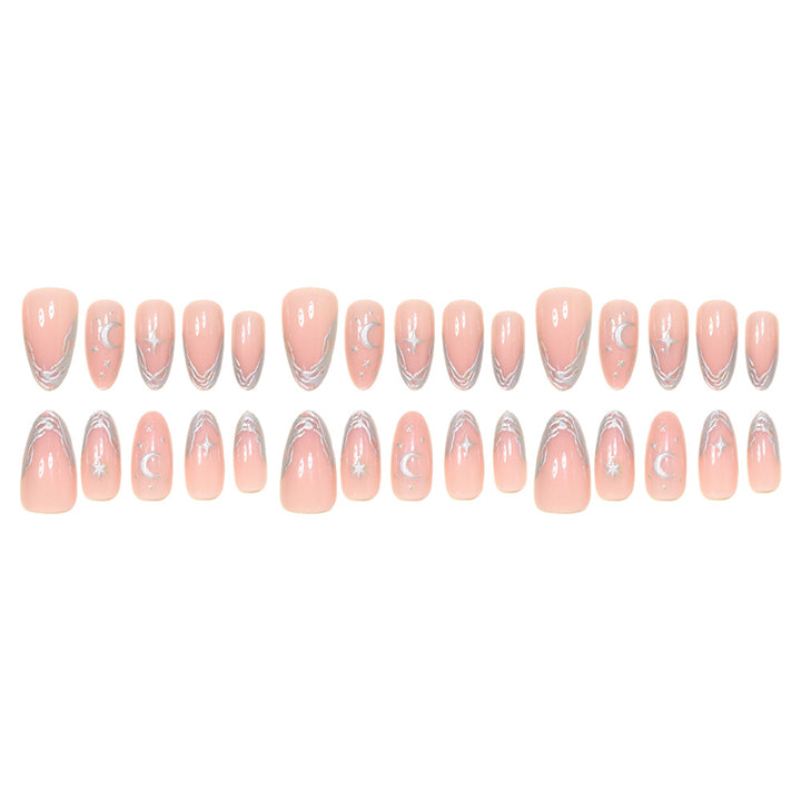 Celestial Themed Stiletto Nail Art Tips Kalsten