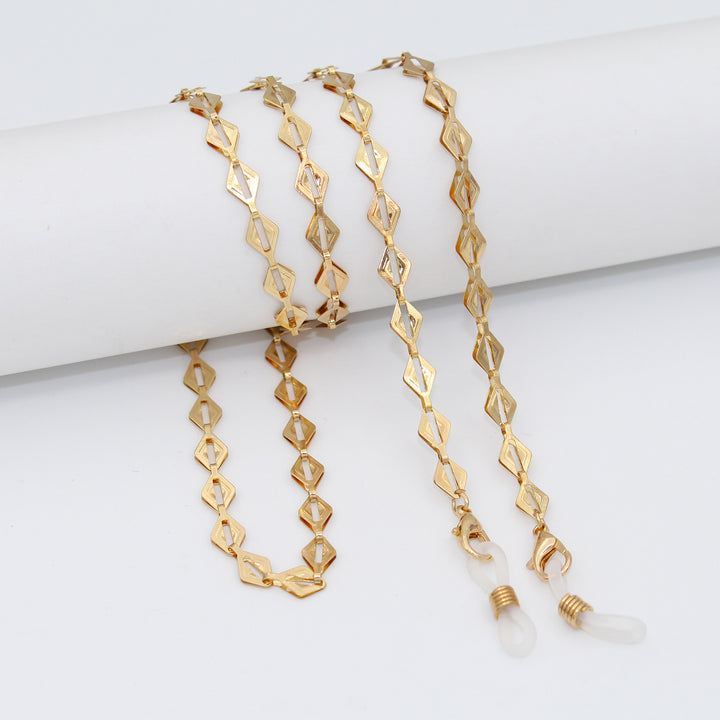 Luxe Crystal-Embellished Eyewear Chain Kalsten