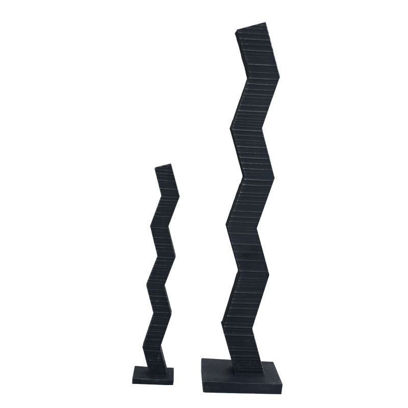 Abstract Zigzag Decorative Sculpture