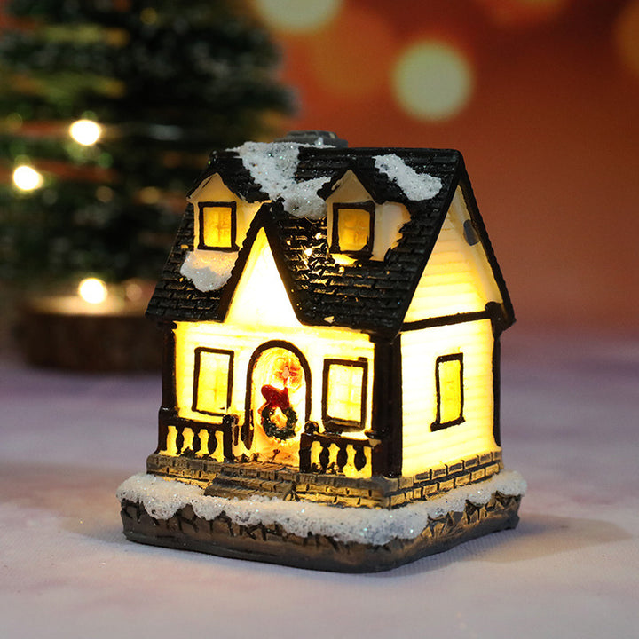 Decorative Christmas Toy House Figure