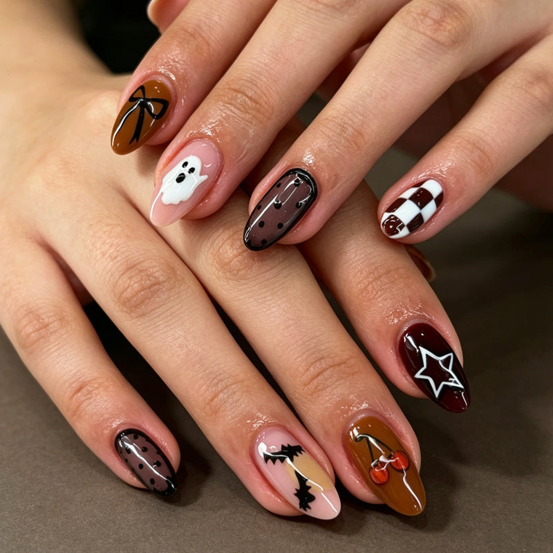 Creative Halloween Themed Press-On Nail Tips Kalsten