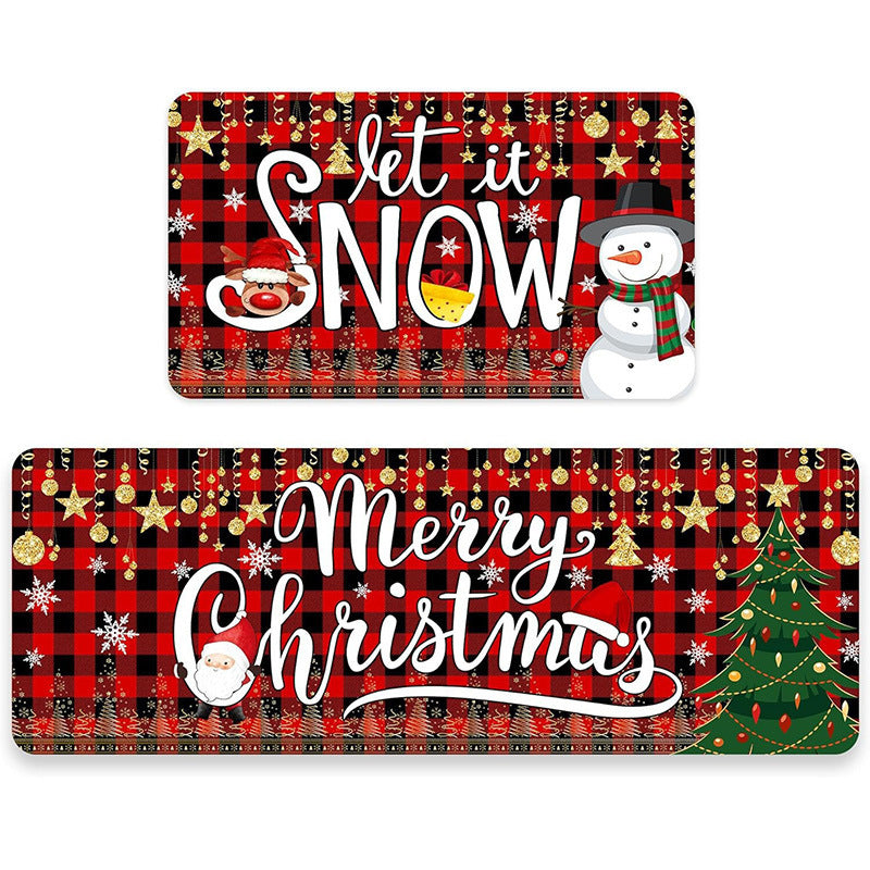 Festive Holiday Themed Doormat Kalsten
