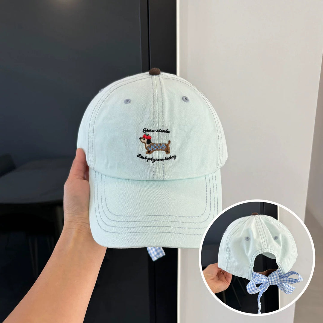 Playful Embroidered Adjustable Cap