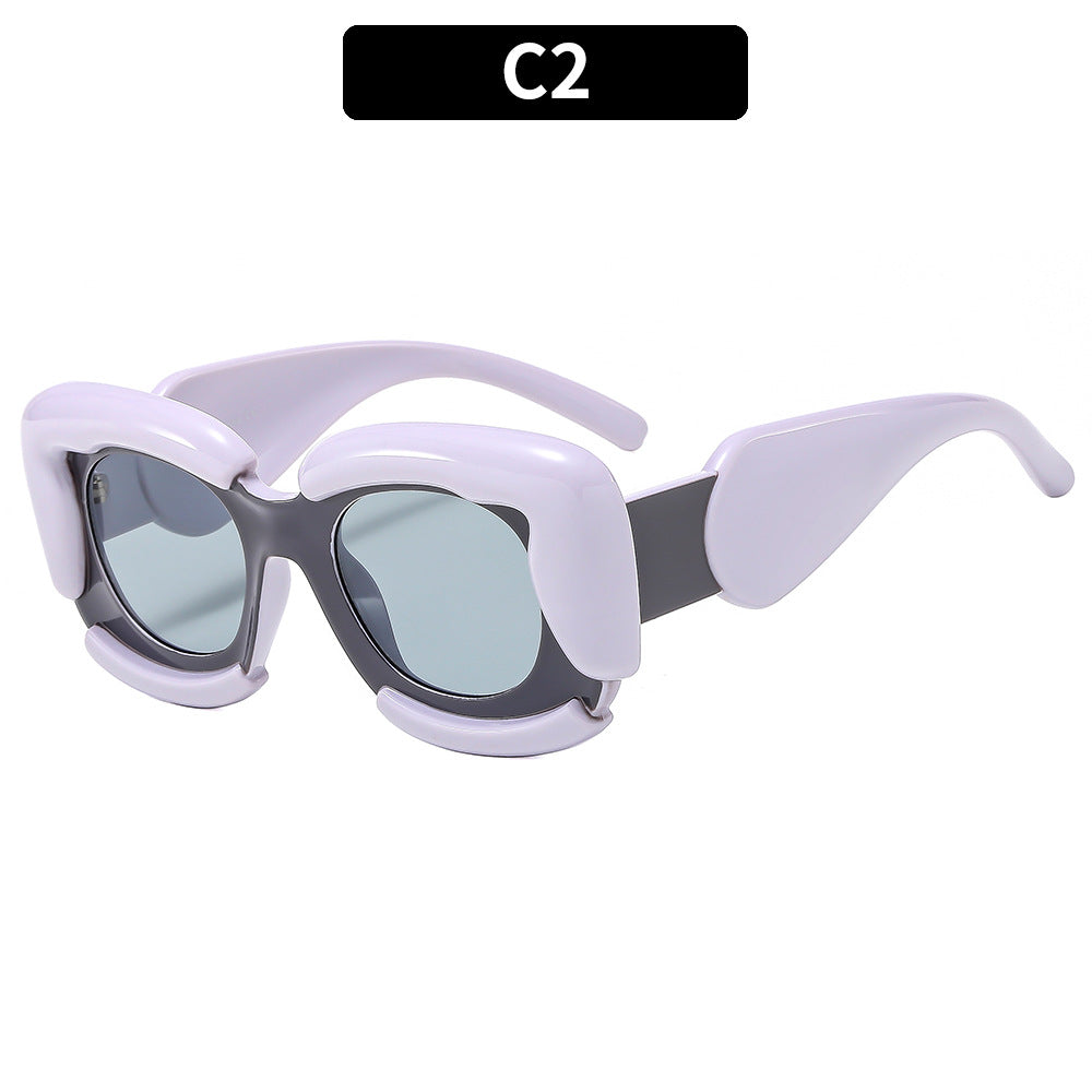 Fashion-Forward Futuristic Shield Sunglasses