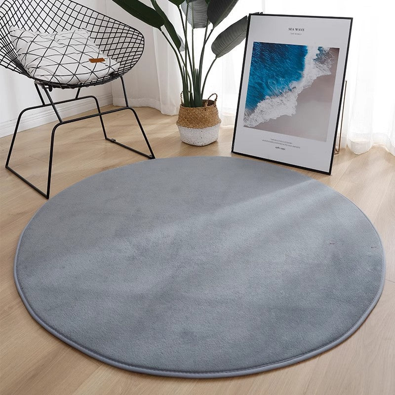 Plush Round Area Rug