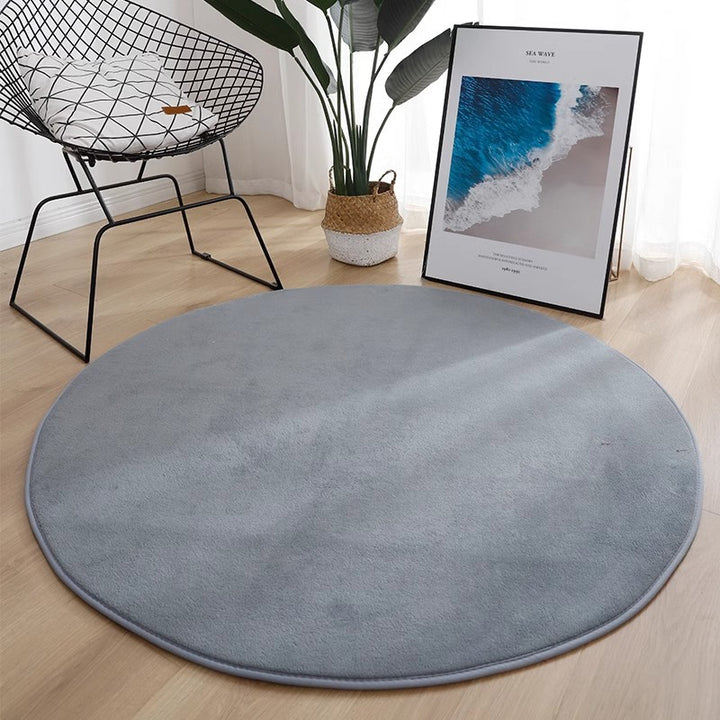 Plush Round Area Rug