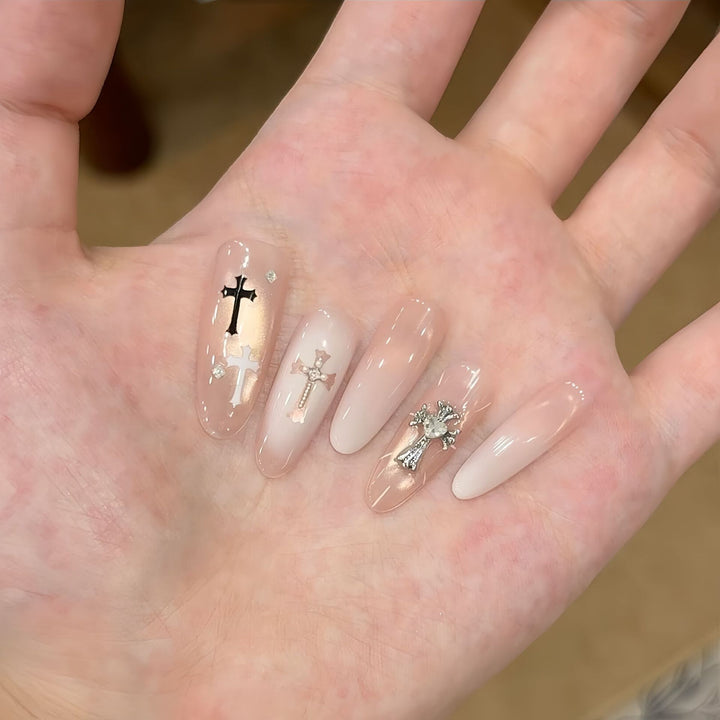 Elegant Artificial Nails with Creative Designs Kalsten