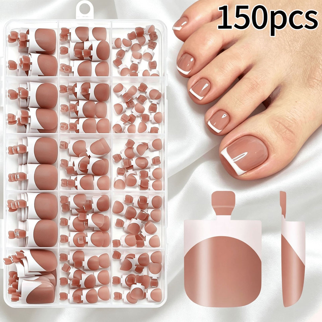 Premium French Tip False Nail Set Kalsten