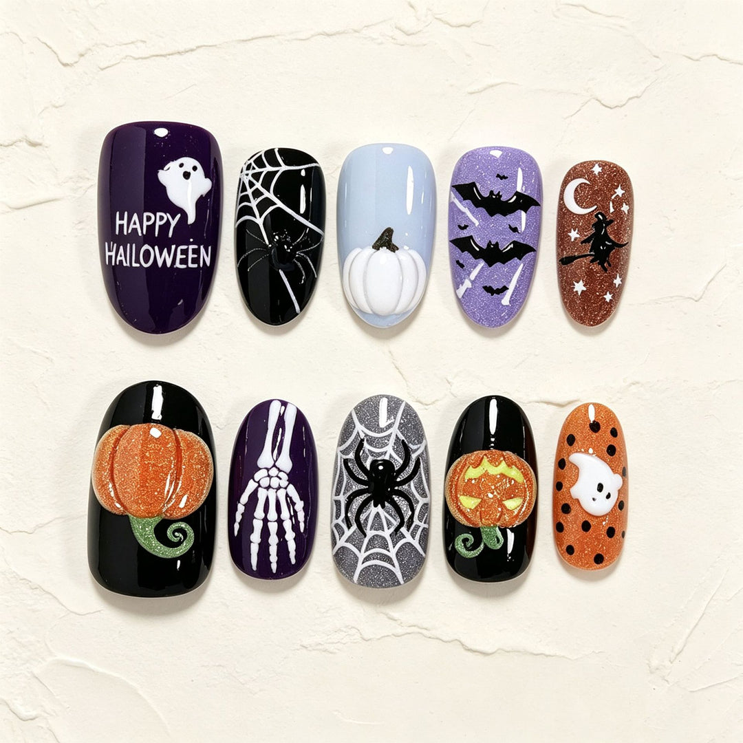 Halloween-Themed Nail Art Set Kalsten