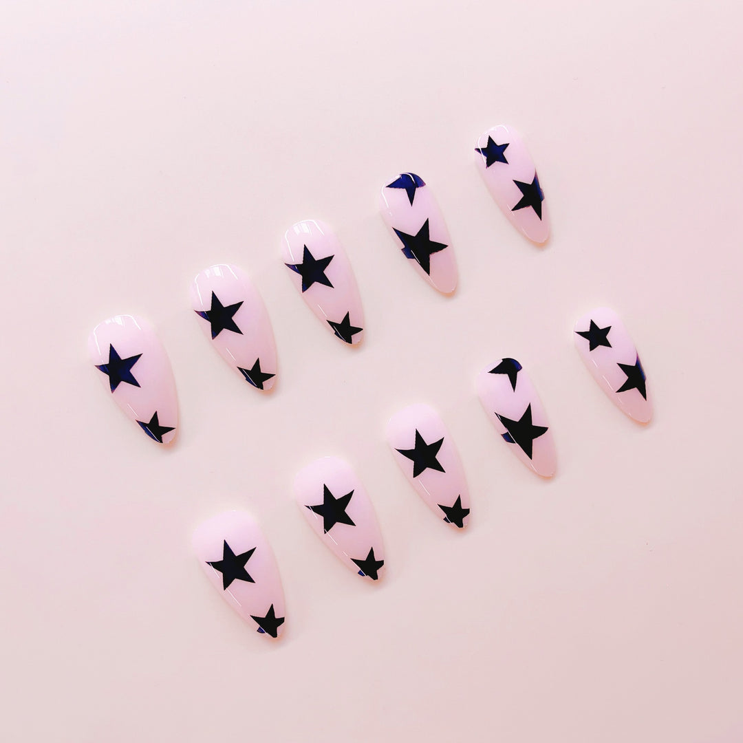 Creative nail tips with star motif Kalsten