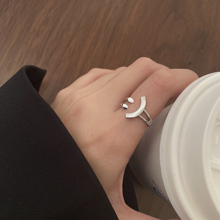 Adjustable Smiley Face Ring Kalsten