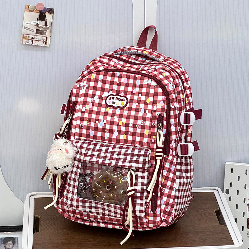 Playful Graphic Patterned School Backpack Kalsten