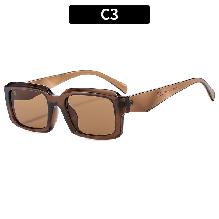 Bold Rectangle Frame Sunglasses
