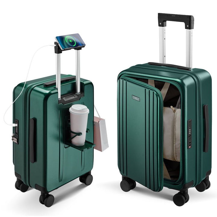 Unisex Smart Hard Shell Trolley Suitcase Kalsten