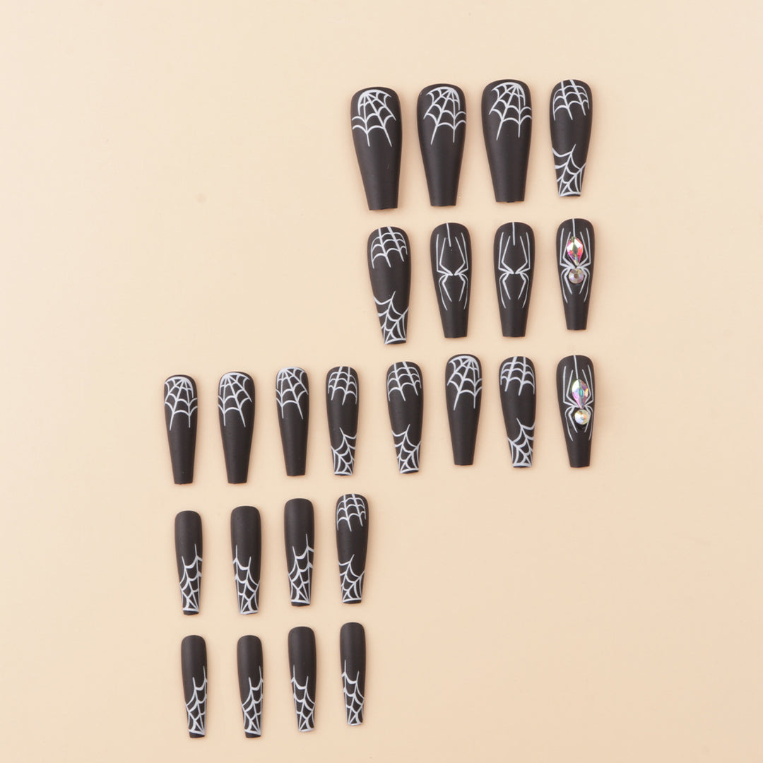Artistic Spider-Themed Press-On Nails Kalsten