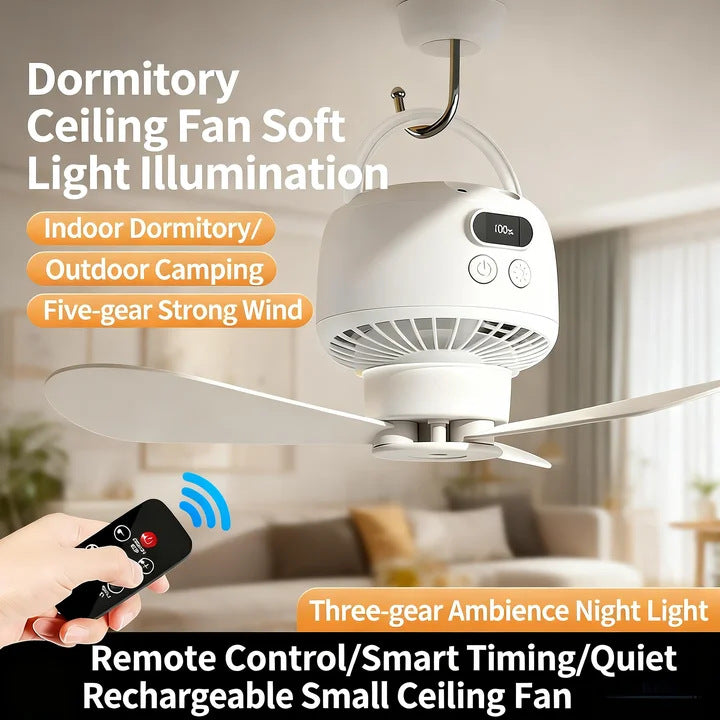 Portable Hanging LED Ceiling Fan Kalsten