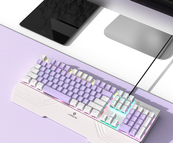 Wired Mechanical Keyboard with RGB Lighting Effects Kalsten