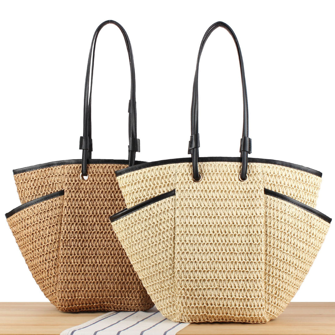 Tote bag with sophisticated compartment design and durable leather handles Kalsten