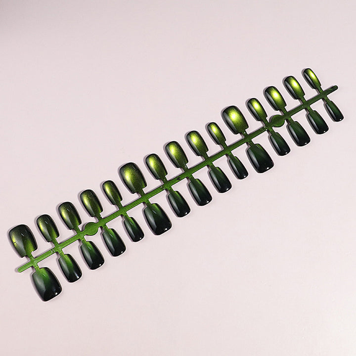 Artistic Press-On Nail Set with Gradient Effect Kalsten