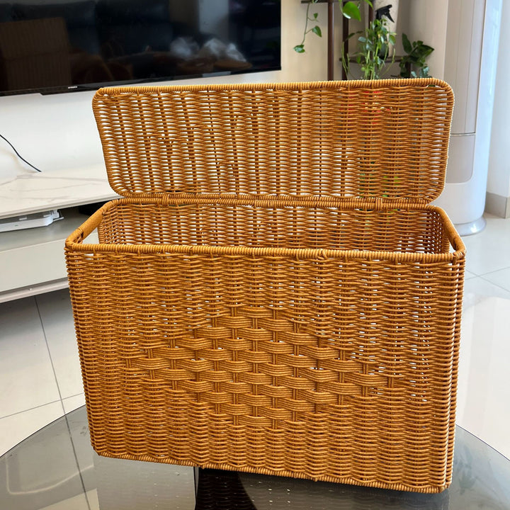 Rectangular Woven Storage Chest Kalsten