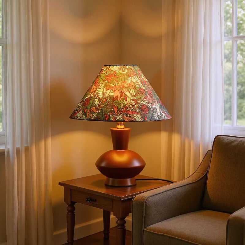 Floral Design Table Lamp