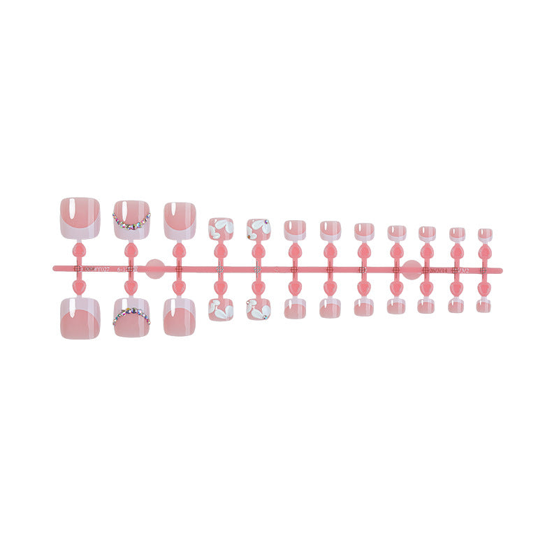 Decorative Floral Press-On Nail Art Set kalsten 1788495841