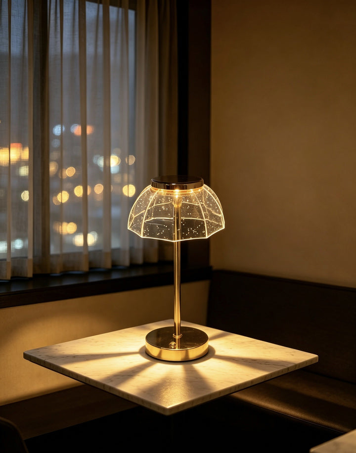 Artistic Glass Table Lamp