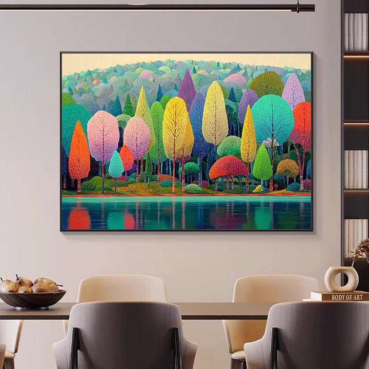 Vibrant Nature-Inspired Art Canvas