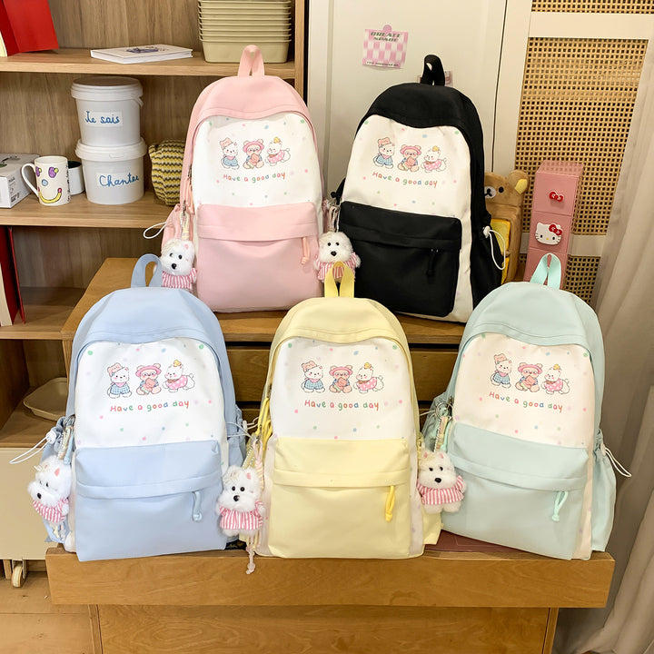 Cute Illustrated Animal-Themed Backpack Kalsten