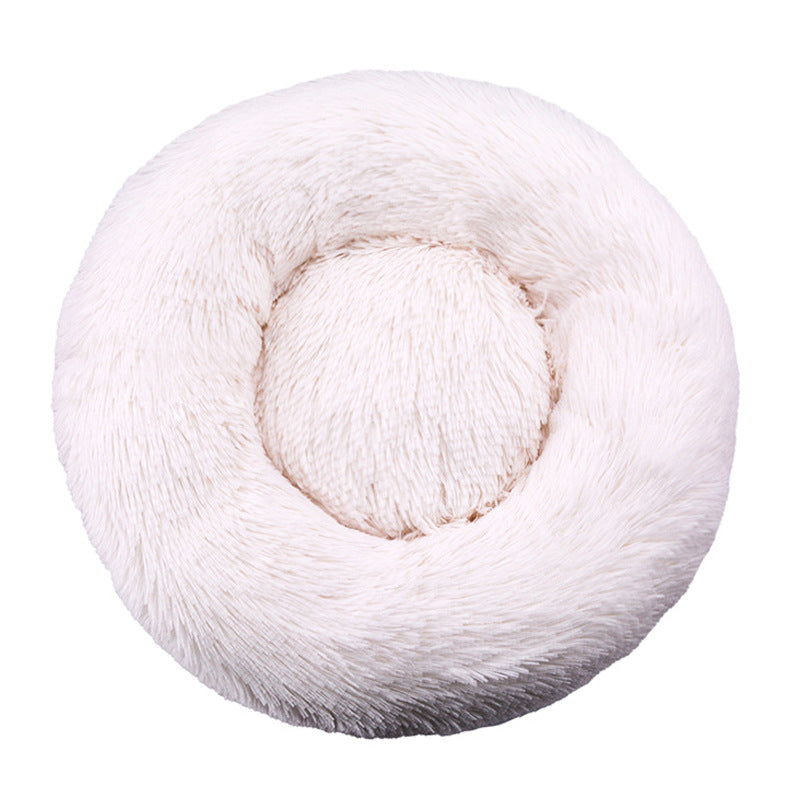Round Plush  Nest  Dog Bed