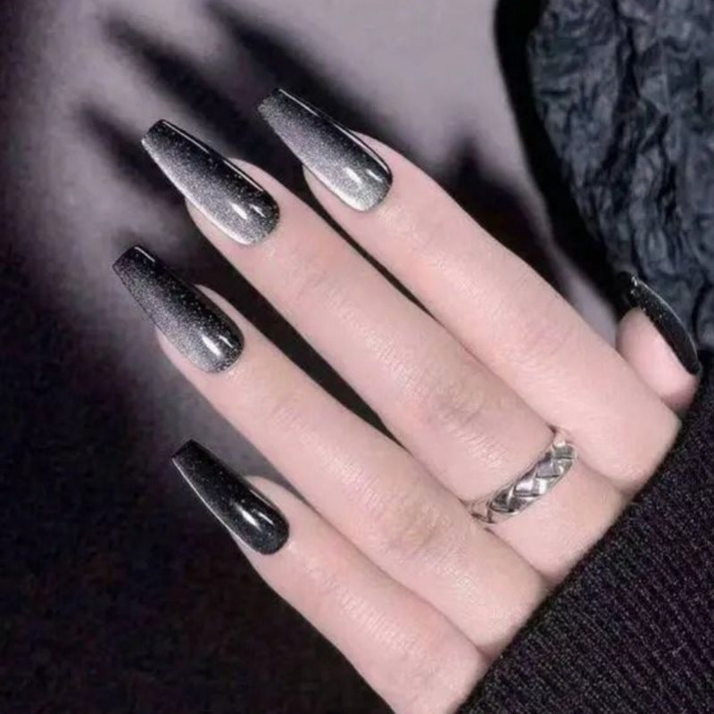 Glossy Stiletto Press-On Nail Art with Ombre Effect Kalsten
