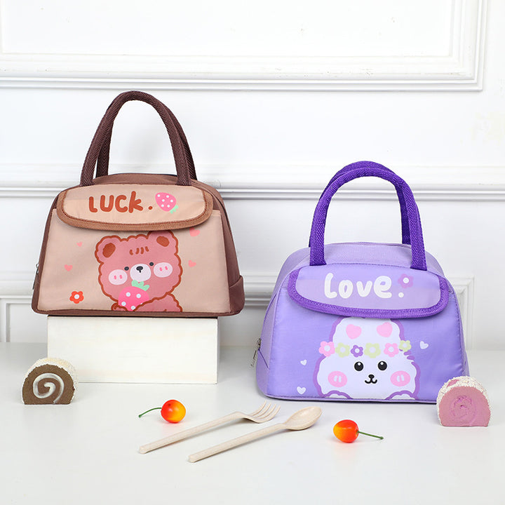Cute Animal Character Insulated Lunch Bag