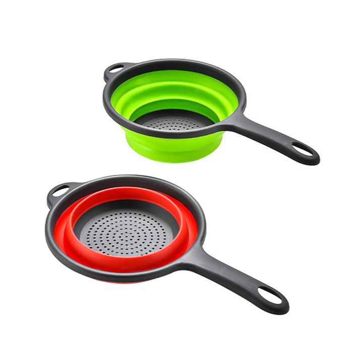 Collapsible Silicone Strainer with Ergonomic Handle Kalsten