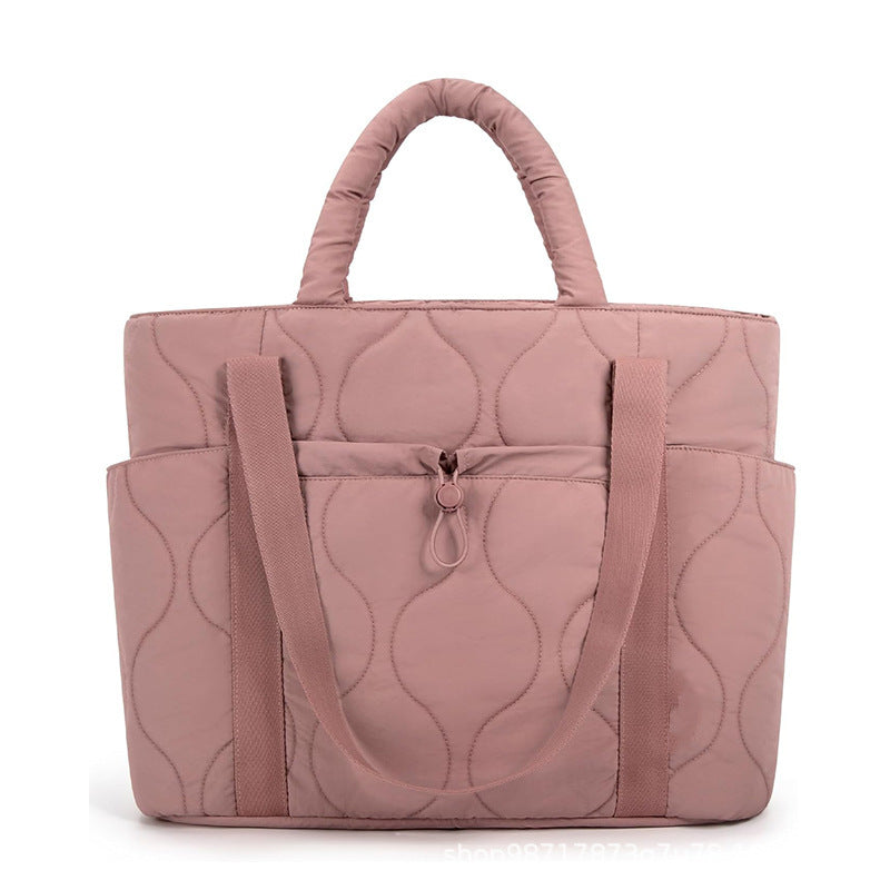 Padded tote bag with practical outer pockets Kalsten