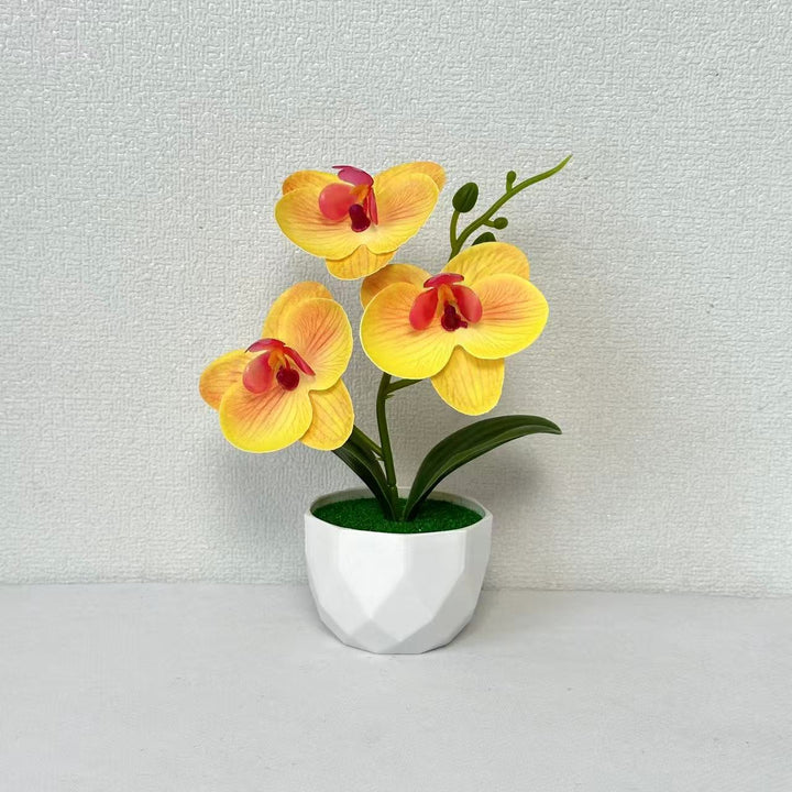 Artificial Orchid Arrangement for Indoor Decorative Home Display