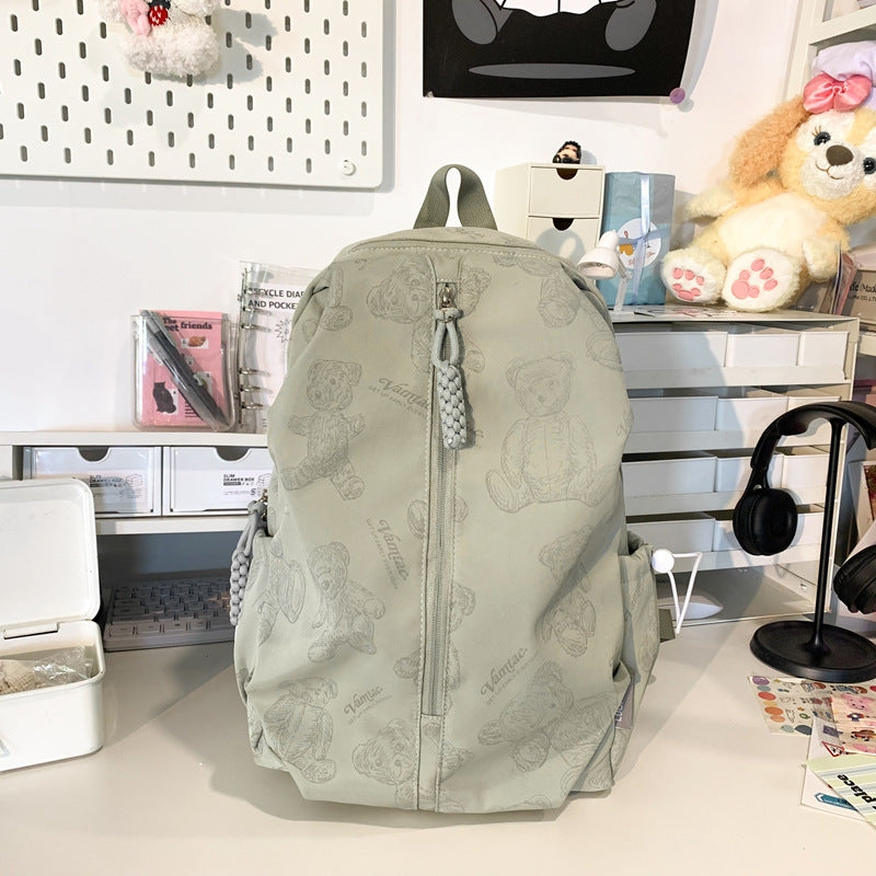 Bear-Themed Lightweight Backpack Kalsten