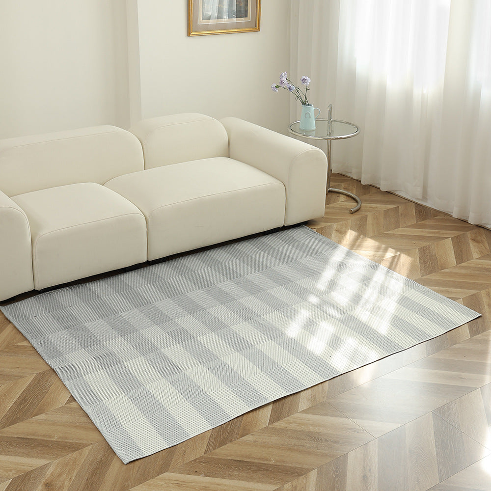 Striped flat woven carpet for living room with low pile and modern striped pattern Kalsten