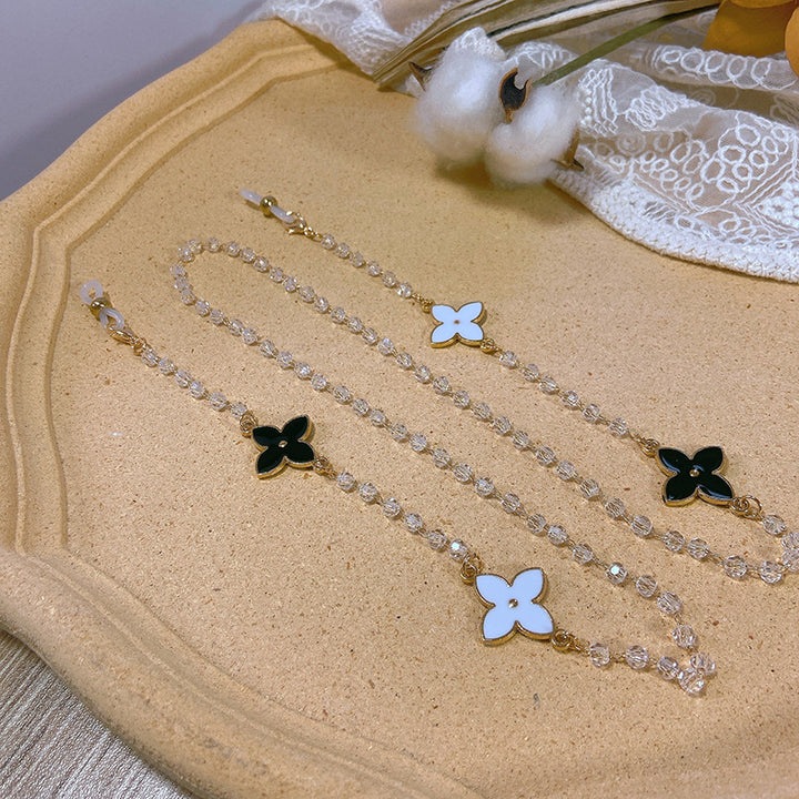 Elegant pearl necklace with flower pendants Kalsten