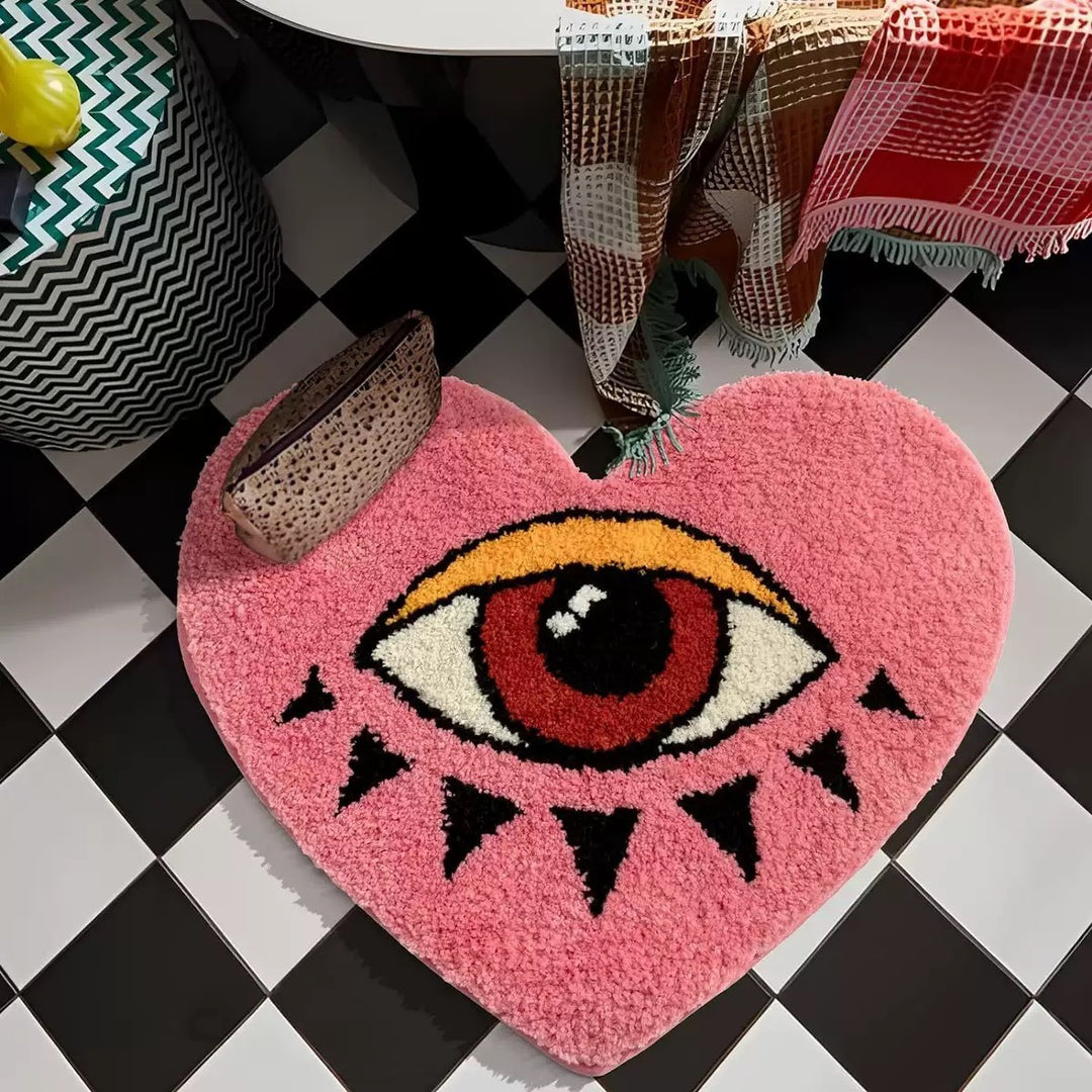 Halloween-Themed Decorative Spider Web Mat for Home