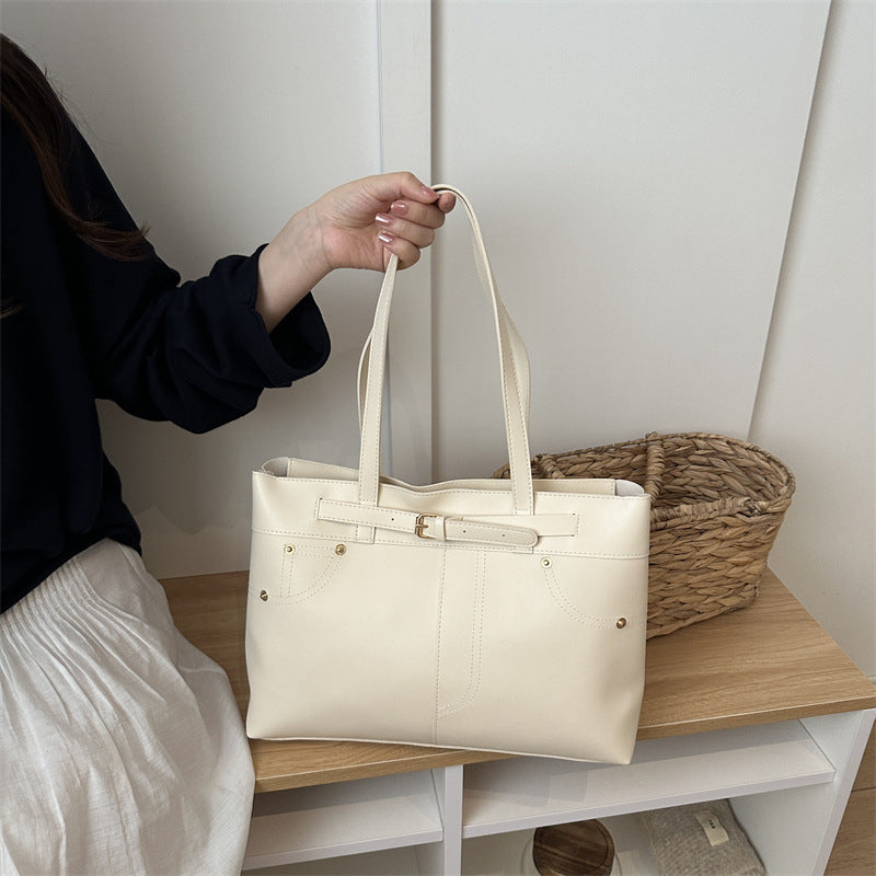 Chic Faux Leather Tote Bag