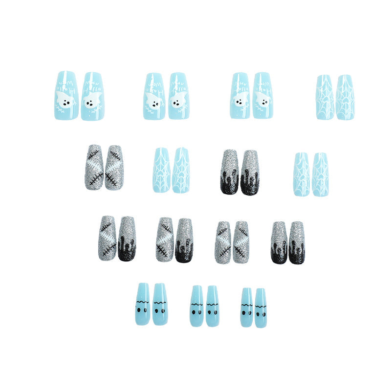 Halloween-Themed Press-On Nail Art Set 1790636290