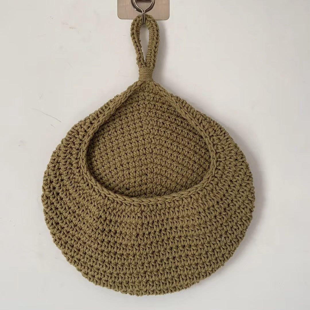 Handcrafted Crochet Hanging Storage Basket