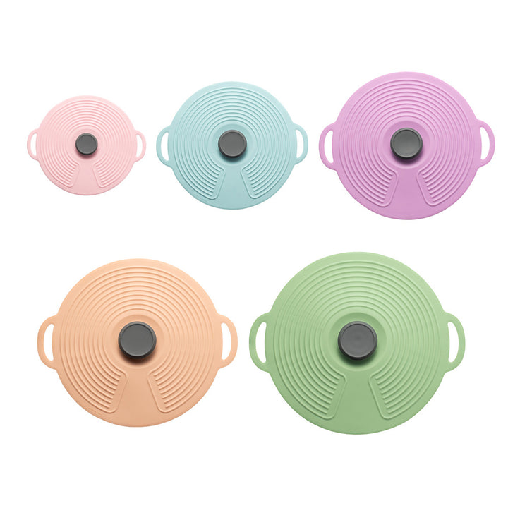 Silicone cooking lid with multifunctional steam valve Kalsten