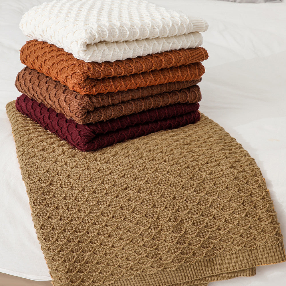 Cozy Knit Throw Blanket